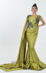 Macktak Couture 5169 Green Front Dress