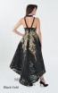 Macktak Couture 5173 Black Gold Back Dress