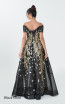 Macktak Couture 5175 Black Gold Back Dress