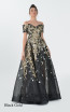 Macktak Couture 5175 Black Gold Front Dress
