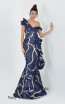 Macktak Couture 5188 Navy Front Dress