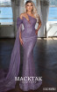 MackTak Couture M22405 Lilac Marble Front Dress