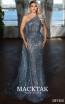 MackTak Couture M22407 Gray Blue Front Dress