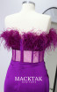 Alfa Beta Nicole Purple Backless Dress