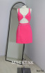 Alfa Beta Remi Neon Pink Front Dress