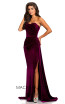 Johnathan Kayne 8087 Magenta Front Dress