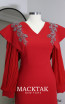 Madella Red Long Sleeve Dress