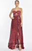 Manette Red Front Dress