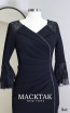 Marcelia Black 3/4 Sleeve Dress