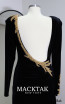 Martine Black Backless Dress