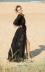 Miau By Clara Rotescu Amalia Black Side Dress