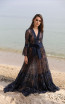 Miau By Clara Rotescu Azoca Black Front Dress