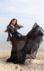 Miau By Clara Rotescu Azoca Black Front Dress