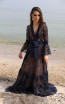 Miau By Clara Rotescu Azoca Black Front Dress