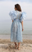 Miau By Clara Rotescu Azul Light Blue Back Dress