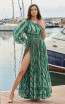 Miau By Clara Rotescu Charo Green Front Dress