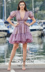 Miau By Clara Rotescu Hady Light Purple Front Dress