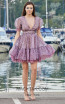 Miau By Clara Rotescu Hady Light Purple Front Dress