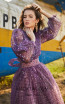 Miau By Clara Rotescu Jasmine Light Purple Front Dress
