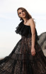 Miau By Clara Rotescu Joyfull Black Front Dress