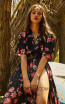 Miau By Clara Rotescu June Black Multi Front Dress
