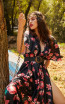 Miau By Clara Rotescu June Black Multi Front Dress
