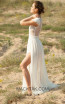 Miau By Clara Rotescu Ornelia White Side Dress