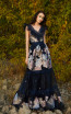 Miau By Clara Rotescu Raja Navy Front Dress