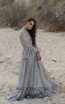 Miau By Clara Rotescu Ramses Gray Front Dress