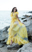 Miau By Clara Rotescu Sicily Yellow Front Dress