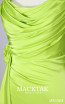 Michelle Apple Green Satin Dress