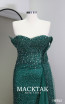 Mimi Emerald Decollete Dress