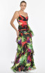 Mirielle Red Green Long Dress