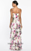 Mirielle White Fuchsia Back Dress