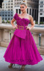 MNM Couture 2565 Fuchsia Front Dress