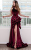 MNM Couture L0038 Burgundy Front Dress