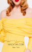 MNM Couture N0324 Yellow Front2 Dress