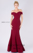 MNM M0005 Burgundy Front Dress