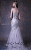 MNM G1026 Silver Back Evening Dress