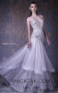 MNM G1026 Silver Front Evening Dress