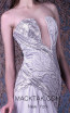 MNM G1026 Silver Front Evening Dress