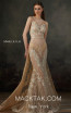 MNM K3692 Beige Front Evening Dress