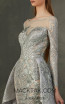 MNM K3714 Gray Front Evening Dress