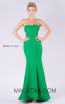 MNM M0002 Green Front Evening Dress