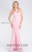 MNM M0003 Pink Front Evening Dress