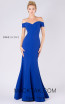 MNM M0005 Navy Blue Front Evening Dress