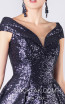 MNM M0009 Navy Fuchsia Front Evening Dress