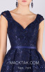 MNM M0038 Dark Blue Front Evening Dress