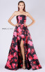 MNM M0040 Black Red Front Evening Dress