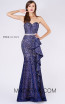 MNM M0054 Royal Blue Front Evening Dress